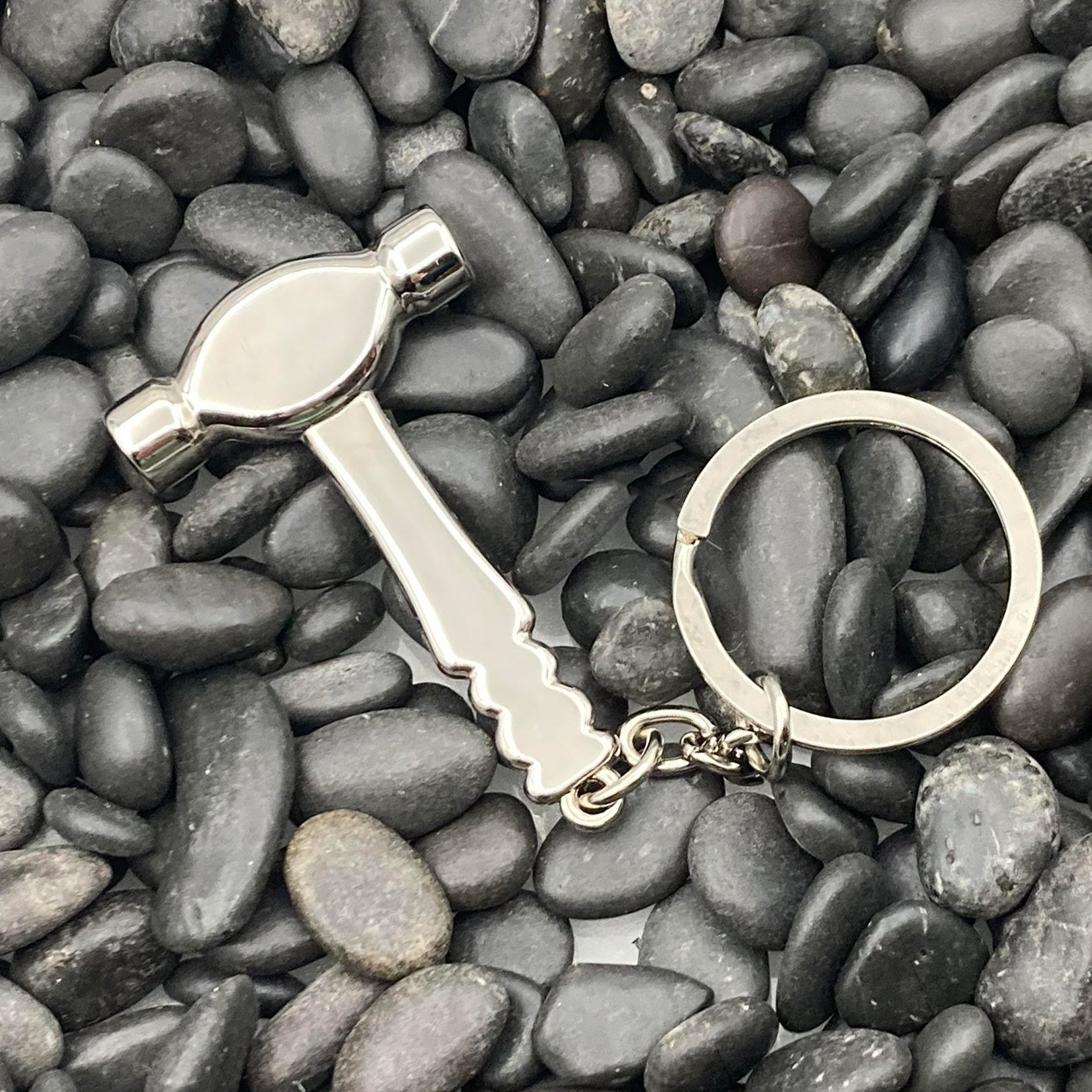 Nickel Plated Hammer Deluxe Key Chain