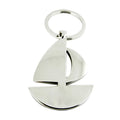 Deluxe Sailboat Nickel-Plated Key Chain