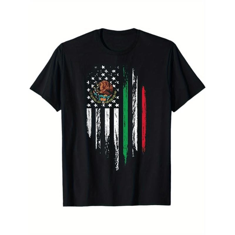 Mexican American Flag Combo Mexico USA Cinco De Mayo Gift T-Shirt