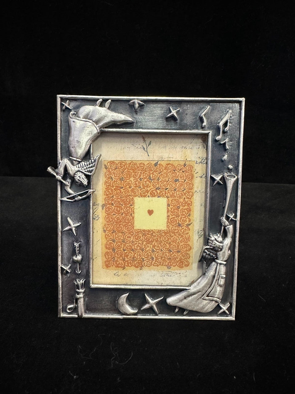 Pewter Angel & Stars Picture Frame