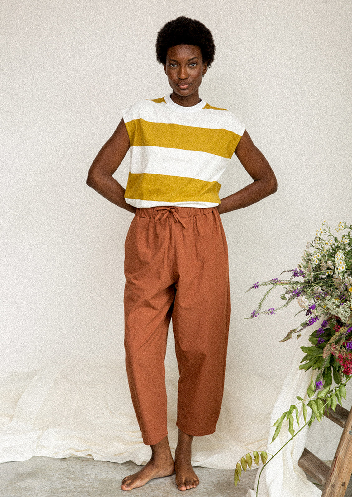 Aukai Striped Muscle Tee