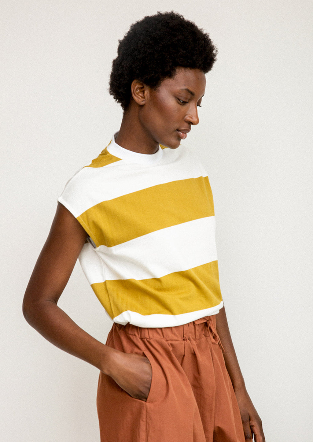 Aukai Striped Muscle Tee