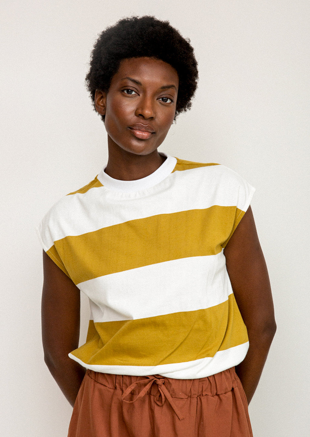 Aukai Striped Muscle Tee