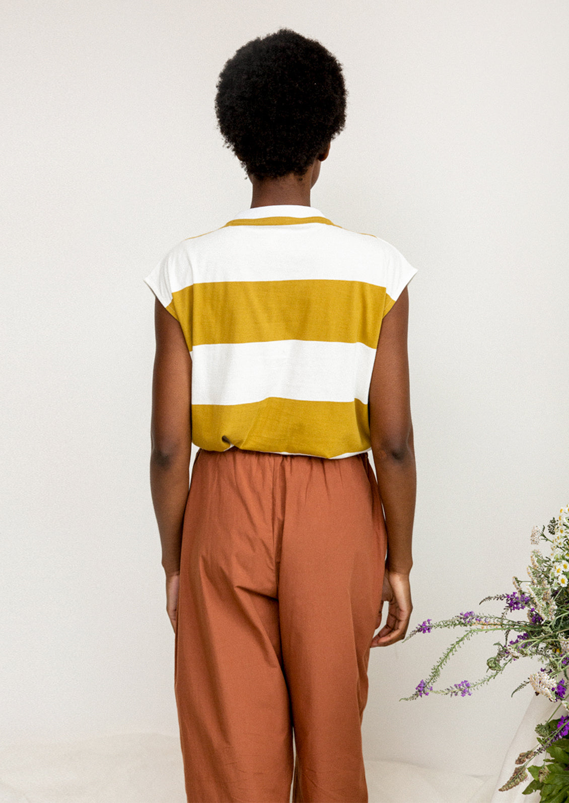 Aukai Striped Muscle Tee
