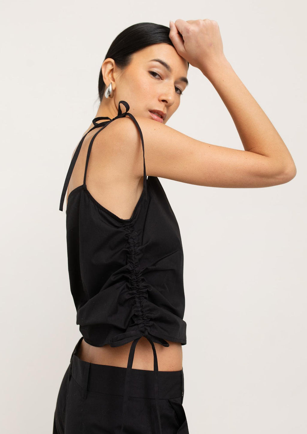 Maura Poplin Tie Top