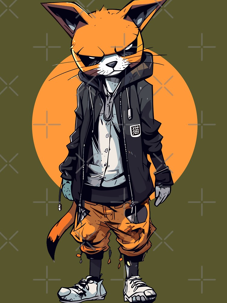 urban cat by MangaCortaTees Unisex T-shirt, Sweatshirt, Hoodie, Long Sleeve Tee