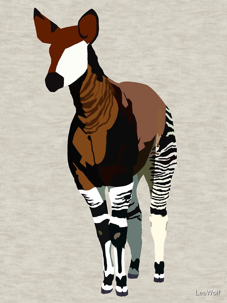 Okapi Minimalist by LeaWolf Unisex T-shirt, Sweatshirt, Hoodie, Long Sleeve Tee