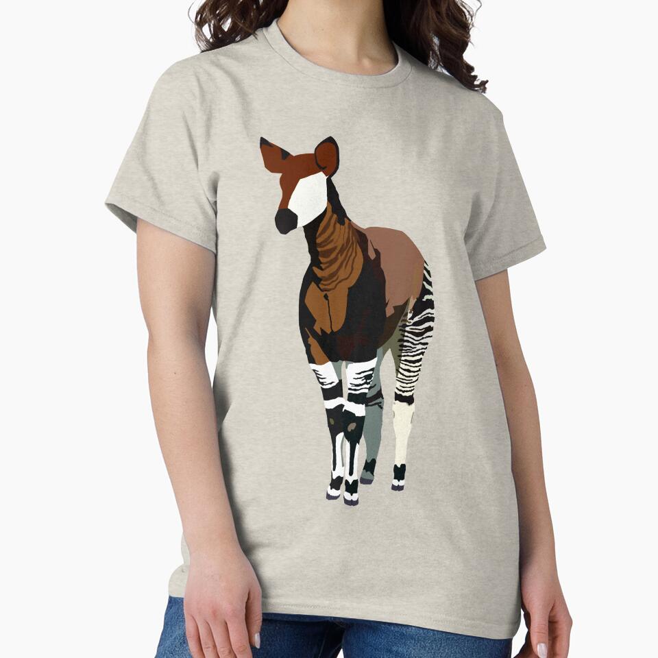 Okapi Minimalist by LeaWolf Unisex T-shirt, Sweatshirt, Hoodie, Long Sleeve Tee