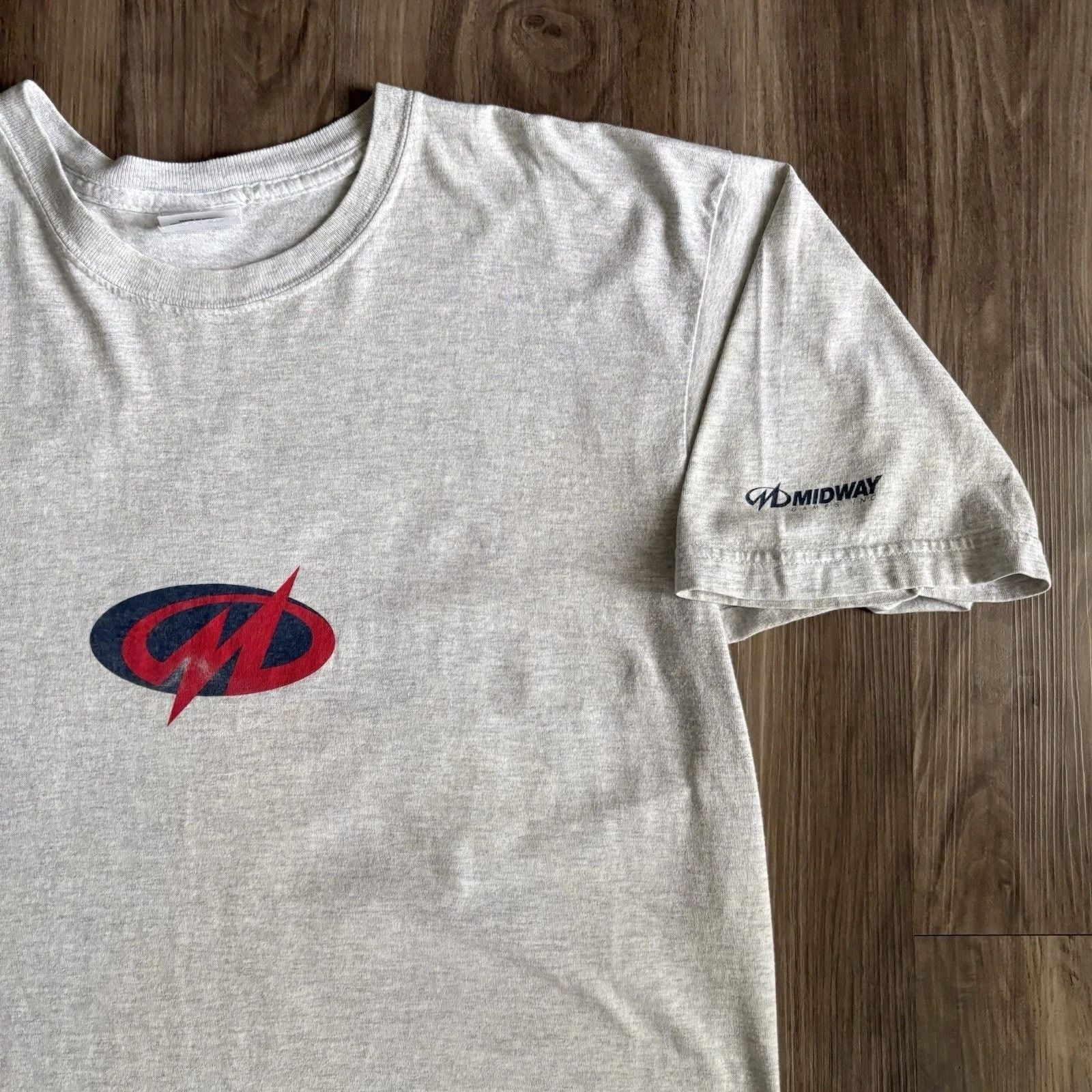 Vintage Midway Video Game Promo T-Shirt Size XL Gray 1990s Unisex T-shirt, Sweatshirt, Hoodie, Long Sleeve Tee